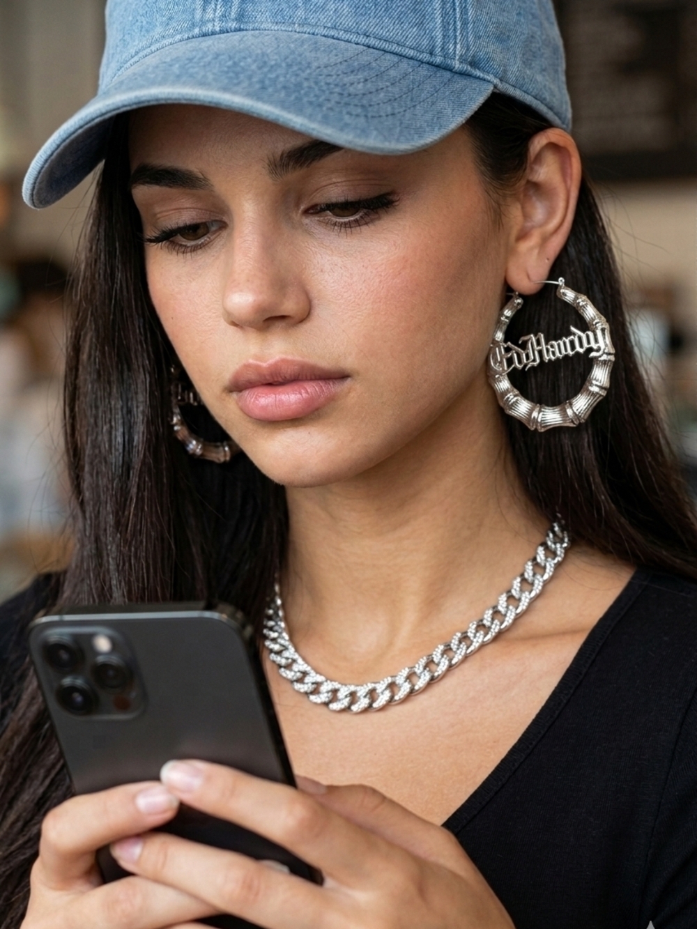 Ed Haedy Chunky Silver Hoops